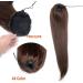 Messy Bun Hair Piece for Women 12-26 Inch Long Ponytail Extended Dark Brown Straight Hair Ponytail Brazilian Real Hair Band Drawstring Hair Slice Wig Hair Extensions Hair Scrunchies (Color : Dark Bro 14inches 150g Dark Brown - Buy Online on GoSupps.com