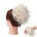 TESS Voluminous Messy Bun Hairpiece - White Blonde Hair Tie with Elastic Band for Women & Girls - 45g Bun Accessory - Buy Online on GoSupps.com