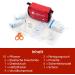 Mini First Aid Set with Wound Spray (75ml) - Perfect for Outdoor Adventures Hiking Travel & Kids - Buy Online on GoSupps.com