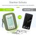 Auvon Hard EVA Case for TENS Devices Waterproof & Shockproof Transport Bag for Electrode Pads Universal Compatibility - Buy Online on GoSupps.com