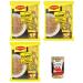 Italian Gourmet E.R. Maggi Fusian Curry Pack of 3 Instant Curry Pastes and Spices 71g + Gourmet Italian Polpa 400g