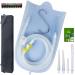 Silicone Enema Bag for Colon Cleanse 2L Silicone Enema Bag with 6.3ft Tubing 5 Enema Tips and Controllable Flow Valve - Colonic Irrigation Home kit for Coffee and Water Colon Cleanse