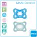Buy MAM Comfort Pacifiers Set of 2 - Silicone Lightweight for Newborns 0-6 Months - Blue/Mint - Ideal Baby Soothers with Box - Buy Online on GoSupps.com