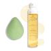 Julep Vitamin E Hydrating Cleansing Oil and Makeup Remover - Face Wash for Normal to Dry Sensitive Skin - 3.5 Fl Oz - Rosehip and Olive Oil Face Cleanser + Konjac Green Tea Sponge Vitamin E Cleansing Oil + Konjac Sponge