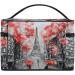 Vintage Paris Make-Up Bag - Eiffel Tower Cosmetic Organizer for Women | Travel Case & Brush Storage - Buy Online on GoSupps.com