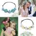Qazuwa Flower Hair Wreaths - 6-Piece Flower Crown Set for Weddings Beach & Photo Shoots | Perfect Hair Accessories for Girls - Buy Online on GoSupps.com