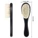 Barber Fade & Cleaning Brush Set - 2pc Soft Beard Brushes with Wooden Handles in Black & Red for Hair Cutting Kits - Buy Online on GoSupps.com