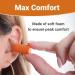 Individually Wrapped Soft Foam Earplugs - 30 Pairs Highest NRR 33dB - Comfortable Non-Toxic Ear Plugs for Sleeping Snoring Concerts Studying & Travel - Orange Color - Buy Online on GoSupps.com