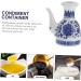 Milisten Ceramic Oil Control Pot Containers for Food Glass Vinegar Condiment Dispenser Cereal Container Terrarium Container Salad Water Dispenser Baby Ceramics Soy Sauce Bottle - Buy Online on GoSupps.com