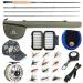 M MAXIMUMCATCH Maxcatch Extreme Fly Fishing Combo Kit 3/5/6/8 Weight, Starter Fly Rod and Reel Outfit, with a Protective Travel Case 5wt 90 4pc Rod,5/6 Reel