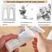 6-Piece Toothpaste Tube Squeezer Dispenser Set - Save Toothpaste & Creams - Gray, Black, Green, Yellow, White - Buy Online on GoSupps.com