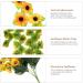 Cabilock 1 String Simulation to Japan Eucalyptus Flowers Decoration Sunflower Rattan Prop Vine - Buy Online on GoSupps.com