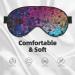 Buy Glitter Sequin Spot Printed Soft Eye Mask - Zero Eye Pressure Blackout Eye Mask for Travel | International Shipping - Buy Online on GoSupps.com