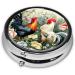 Shop Portable 3 Compartment Pill Box - Rooster Design Travel Organizer for Vitamins & Medicines - Perfect Gift - Buy Online on GoSupps.com