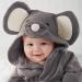 CuteOn Unisex Baby Kids Cartoon Animal Flannel Hooded Bathrobe Pajamas Nightwear 120 Mouse - Soft Adorable & Perfect for Kids - Buy Online on GoSupps.com