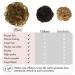 RUWISS Informantable Hard Part 100% Real Hair Scrunchies - Reddish Brown with Warm Blonde Highlights - Women's Lace Bun Extensions (1 Piece) - Buy Online on GoSupps.com