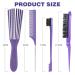Lorsex Hairbrush Set for Afro Hair (3A-4C) | Curly Wavy Hair Detangler with Double Edged Brushes & Comb | International Shipping Available - Buy Online on GoSupps.com
