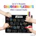 Merka Kids Coloring Placemats Set - 4 Reusable Mats with Chalks, Space & Alphabet Design - Buy Online on GoSupps.com
