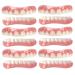 XZLZMD prosthesis teeth reusable dentistry cosmetics natural color immediate repair of cracked or missing denture for men and women unisex 6 pairs