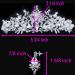 Mesfugw White Tiara and Crown Set - Pageant Crowns for Women and Girls, Princess Tiara with Earrings - Ideal Gift with Gift Box Packaging - Buy Online on GoSupps.com