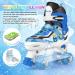 Adjustable Roller Skates for Kids with Light Up Wheels | Indoor Outdoor Skates for Children and Teens | Size 13C-3Y US/Age 7-10 | Blue - Buy Online on GoSupps.com