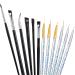 12 Pieces Eyeliner Brushes Set, Thin Slanted Makeup Gel Eyeliner Brush Line Fine Eyeliner Brush Pointed Makeup Brush Angled Eyeliner Makeup Tool for Girls Women Water Activated Eyeliner Makeup Tool