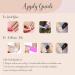 Buy BABALAL French Tip Press on Nails - Medium Square Black Pink 24Pcs 3D Star Charm Acrylic Fake Nails for Women & Girls - Buy Online on GoSupps.com