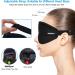 Wellsync 100% Blackout Sleep Mask for Women Men | Comfortable Contoured Eye Cups | 3D Pillowy Soft Light Blocking Eye Mask with Nose Cover | Includes Earplugs | Black - Buy Online on GoSupps.com