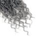 5 Packs Goddess Locs Crochet Hair 14 Inch River Locs Wavy Synthetic Braiding Hair Extension - OT-gray (Pack of 5) - Buy Online on GoSupps.com