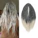Thin 0.6cm long double ended synthetic dreadlock extensions 20 inches 10 strand crochet hair long crochet braids hip-hop style soft dreads hair extensions mt1b/613# 20inch-double ended mt1b-613#
