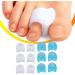 Silicone Toe Corrector Gel Separators - 6 Pairs for Bunion Pain Relief and Toe Alignment - Blue White - Buy Online on GoSupps.com