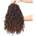 Xtrend 6 Packs 12 Inch Pre-Looped Nu Faux Locs Crochet Braids Hair Extensions for Short Distressed Butterfly Locs Ombre Synthetic Braiding Hair Wavy Gpysy Soft Locs Crochet Hair 18strands/pack 1B/30# 12 Inch (Pack of 6) T30# - Buy Online on GoSupps.com