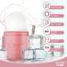 Glow Cube Ice Roller - Reusable Facial Treatment for Brightening Skin & Reducing Puffiness (Pastel Pink) - Buy Online on GoSupps.com