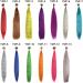 Feather Hair Extension Colored Strands for Hair Feather Extension 10 Pieces Synthetic Hairpiece Fake Hair Zebra Line Feather Hair Extensions crochet hair extension set (Color : 7 Size : 16inches) 16inches 7 - Buy Online on GoSupps.com
