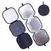 Sedremm Gray White Balance Card Tri-Fold Light Reflector, 37x37cm 3 in 1 Focus Board Double Face Foldable 18% Grey/Black/White Balance Reference Card with Carry Pouch for Canon Nikon Sony DSLR