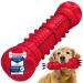 Samnis - Kielzeug dog - red - particularly robust premium natural rubber - indestructible dog toys in normal chewing - dog toys squeaky for medium & large dogs