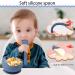 Delven Baby Bowls and Spoons Set | Silicone Toddler Weaning Bowls with Suction | BPA-Free, Non-Slip Cutlery Set | Easy to Clean | Microwavable & Dishwasher Safe | Navy - Buy Online on GoSupps.com