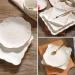Porcelain Plate Bowls and Saucers 6/8/10 Inch European Phnom Penh Embossed Lace Flower Steak Dinner Plate White Porcelain Dessert Cake Plate Kitchen Tableware (Color : 8 inch Round) - Buy Online on GoSupps.com