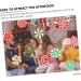 STOBAZA 12 Sheets Christmas Candy Stickers Christmas Tree Pendant Christmas Tree Peppermint Xmas Decors PVC - Buy Online on GoSupps.com