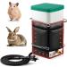 Heated Rabbit Water Bottle 32 oz No Drip Water Bottle for Rabbits Energy-saving Animal Kettle Small Pets No Drip Automatic Thermostatic Rabbit Water Dispenser Hamster Water Bottle for Rabbit Hamster