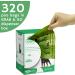 320 Compostable Dog Poo Bags with Easy-Tie Handles - Biodegradable Cornstarch - 3 Month Supply with Dispenser Box - Buy Online on GoSupps.com