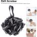 Beavorty 4pcs Charcoal Bath Ball & Shower Scrubber - Loofah Balls for Spa-Like Bathing | Bubble Maker Bathroom Accessories - Buy Online on GoSupps.com