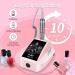 HUGMAPLE Professional Nail Drill 35000RPM Electric File Machine | Rechargeable Cordless E-File for Acrylic Nails with Bits & Foot Pedal - Pink - Buy Online on GoSupps.com