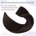 Real Hair Clip-In Extensions - 1PC 5 Clips Thick 7A Human Hair - Dark Brown 02# - Soft & Lightweight 25cm 65g - Buy Online on GoSupps.com