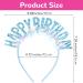 AHQiZFX Birthday Crown Birthday Headband Birthday Girl Headband Happy Birthday Headband for Women Girls Happy Birthday Accessories Crown Birthday Tiara Happy Birthday Decorations Gifts Blue - Buy Online on GoSupps.com