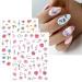 JMEOWIO 9 Sheets Spring Flower Nail Art Stickers Decals Self-Adhesive Colorful Summer Floral Nail Supplies Nail Art Design Decoration Accessories - Buy Online on GoSupps.com