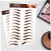 IWOWHERO 5 Sheets Eyebrow Stickers Fake Eyebrows Peel off Eyebrow Sticker Authentic Eyebrow Makeup Eyebrow - Buy Online on GoSupps.com