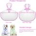 Petcute 6XL Pink Waterproof Dog Raincoat - Breathable & Transparent Hooded Coat for Medium & Large Dogs - Buy Online on GoSupps.com