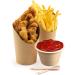 100 Pcs 4oz Bagasse Fiber Condiment Cups with Lids - Disposable Sauce Containers for Snacks and Dressings - Buy Online on GoSupps.com