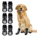 RANYPET Anti Slip Dog Socks 3 Pairs - Dog Grip Socks with Straps Traction Control for Indoor on Hardwood Floor Wear Pet Paw Protector for Small Medium Large Dogs M Paw Pattern Medium